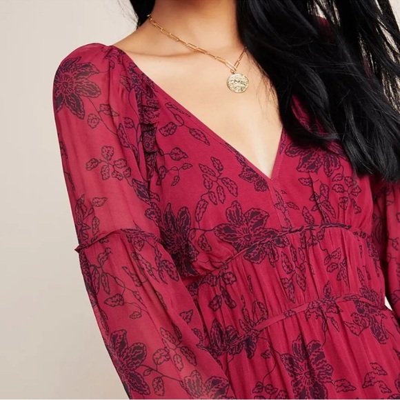 Anthropologie Maeve Annabella Maxi Dress Size 2P - Picture 2 of 15